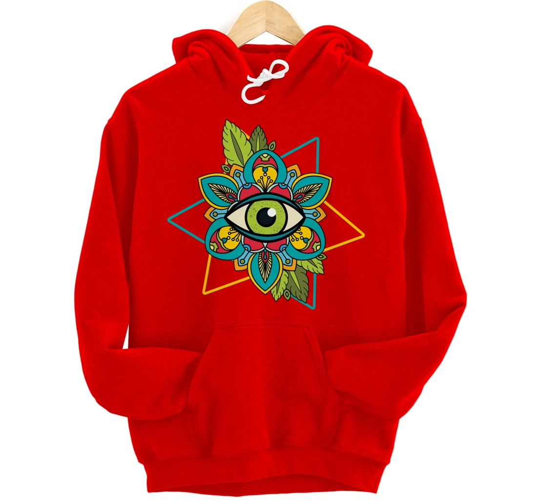 All Seeing Eye Astrology Of God Conspiracy Sign Gift Pullover Hoodie