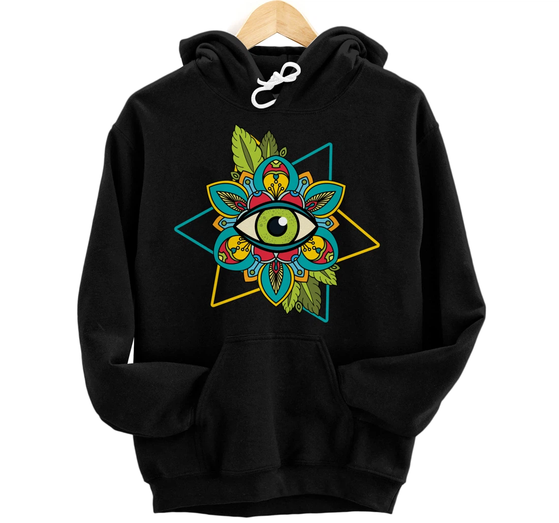 All Seeing Eye Astrology Of God Conspiracy Sign Gift Pullover Hoodie
