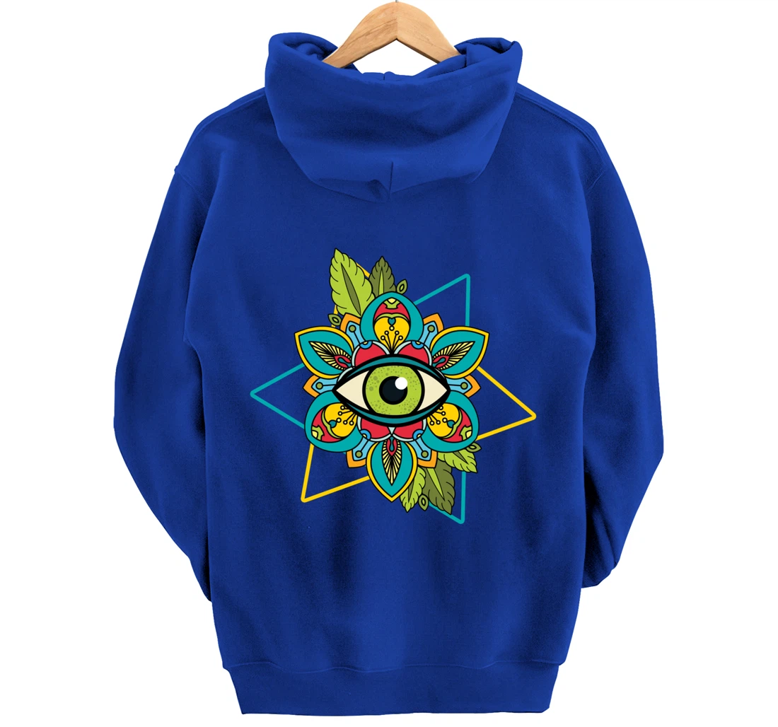 All Seeing Eye Astrology Of God Conspiracy Sign Gift Pullover Hoodie