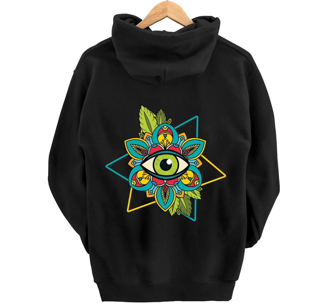 All Seeing Eye Astrology Of God Conspiracy Sign Gift Pullover Hoodie