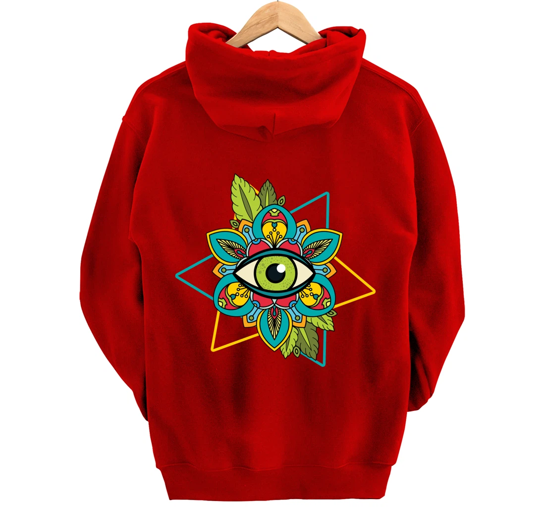 All Seeing Eye Astrology Of God Conspiracy Sign Gift Pullover Hoodie