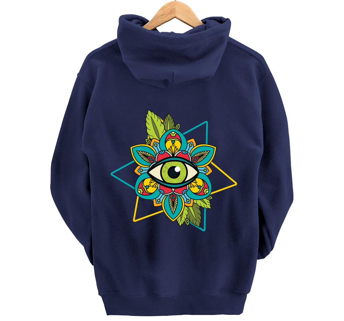 All Seeing Eye Astrology Of God Conspiracy Sign Gift Pullover Hoodie