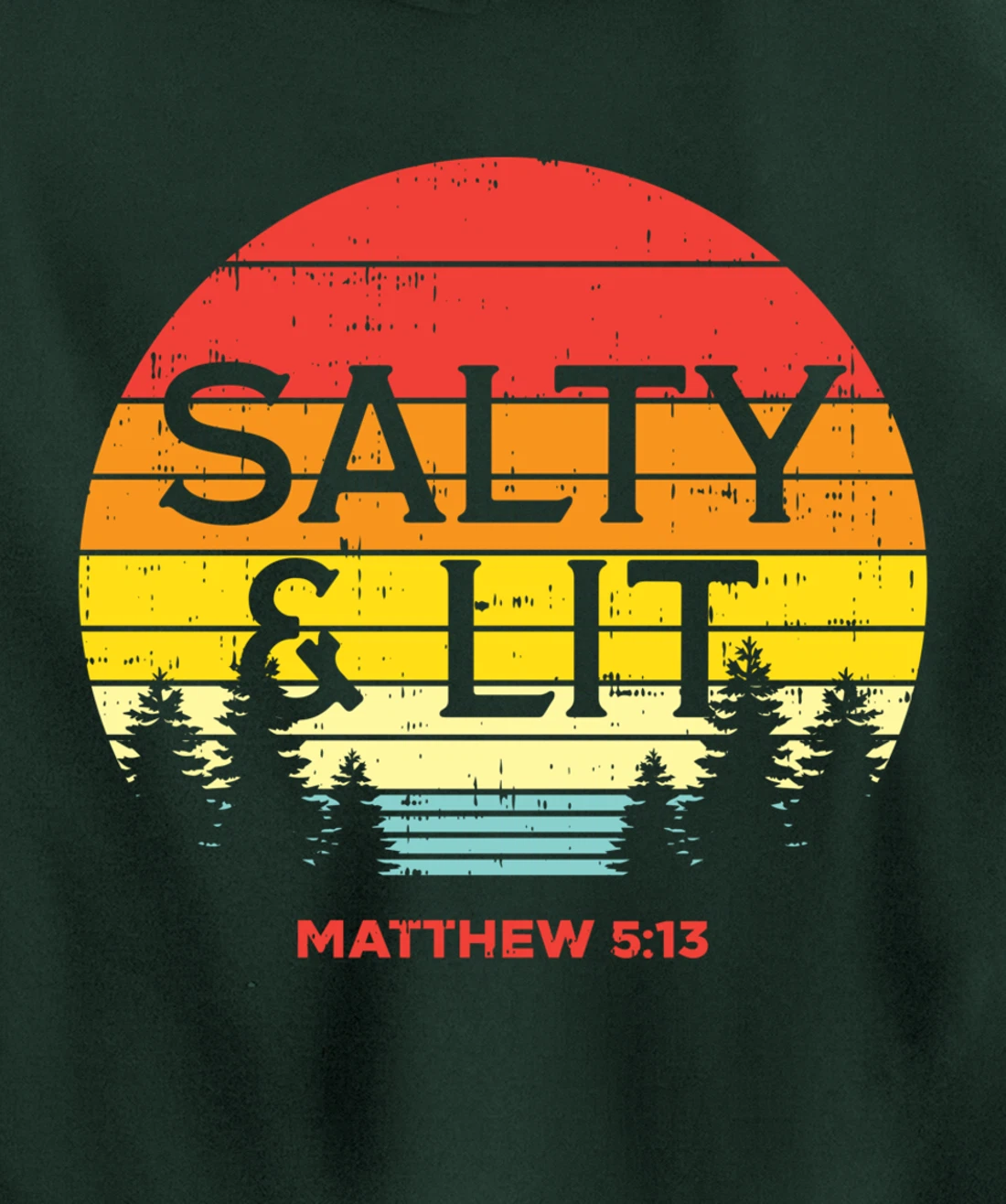 Salty And Lit Matthew 5 13 Bible God Jesus Christian Gift Pullover Hoodie