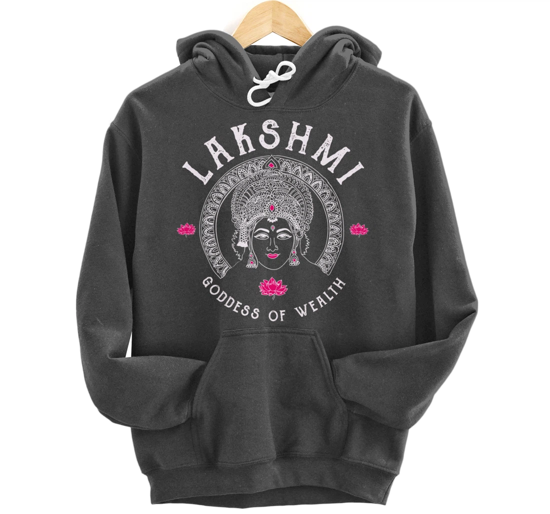Lakshmi Goddess Wealth Hindu India Tantra Pullover Hoodie