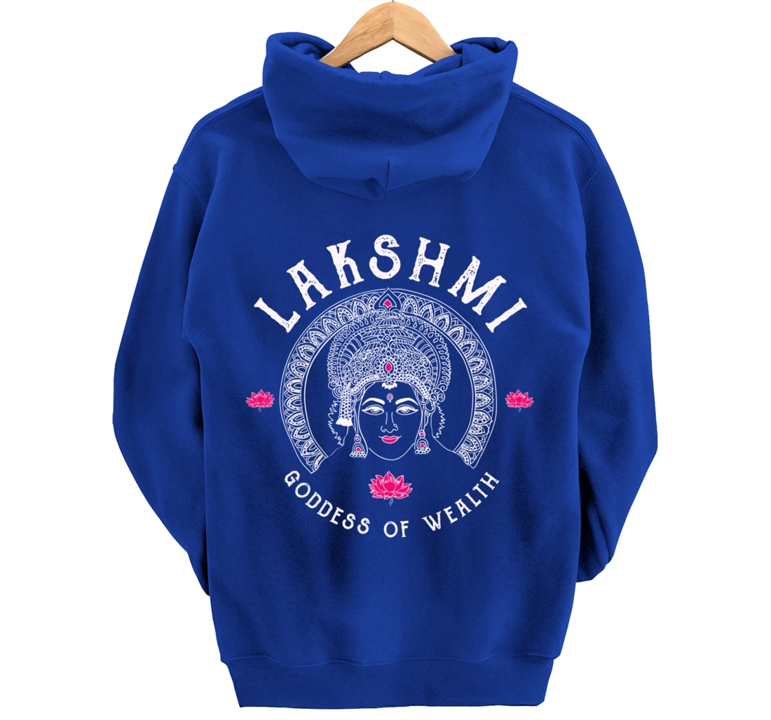 Lakshmi Goddess Wealth Hindu India Tantra Pullover Hoodie