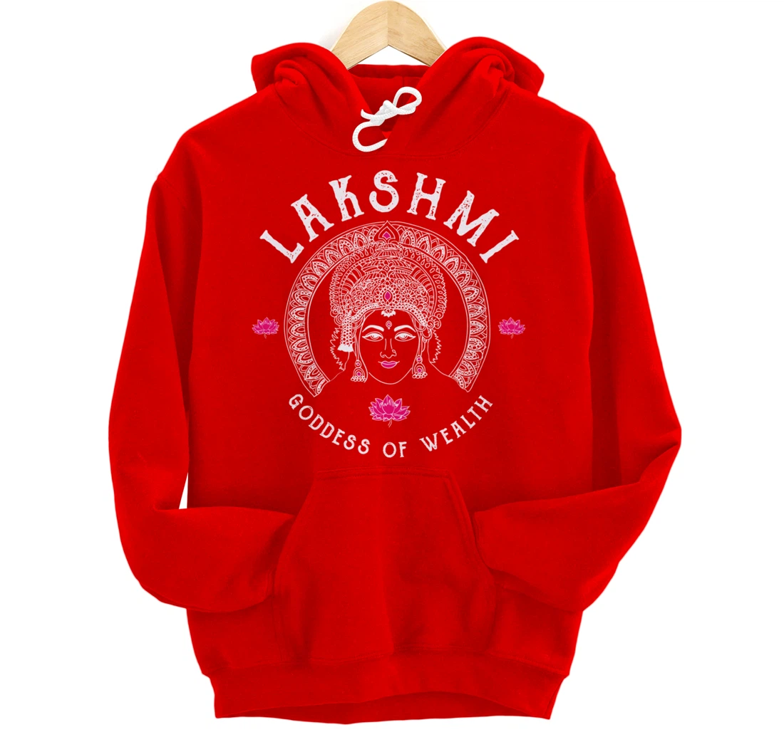 Lakshmi Goddess Wealth Hindu India Tantra Pullover Hoodie