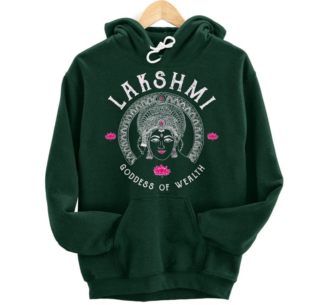 Lakshmi Goddess Wealth Hindu India Tantra Pullover Hoodie