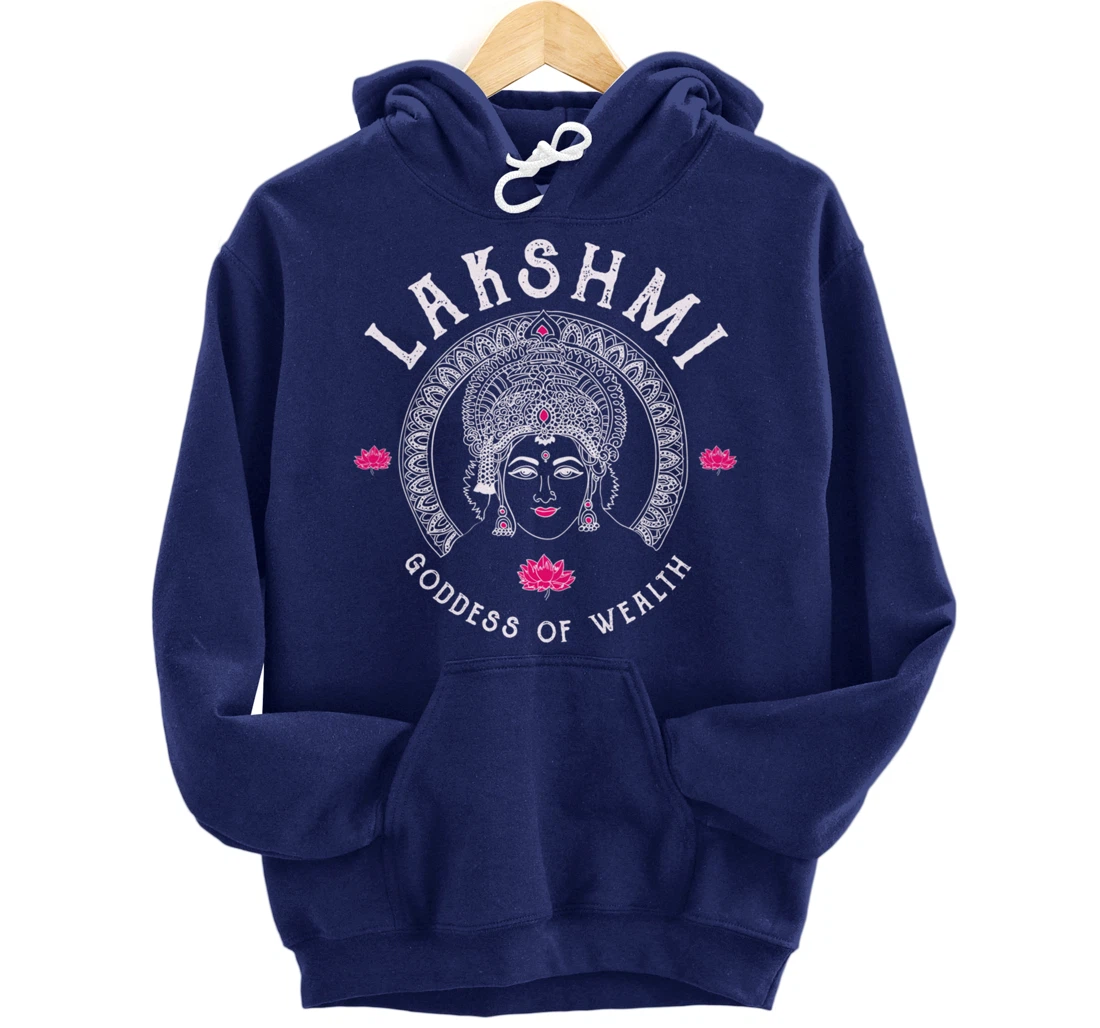 Lakshmi Goddess Wealth Hindu India Tantra Pullover Hoodie
