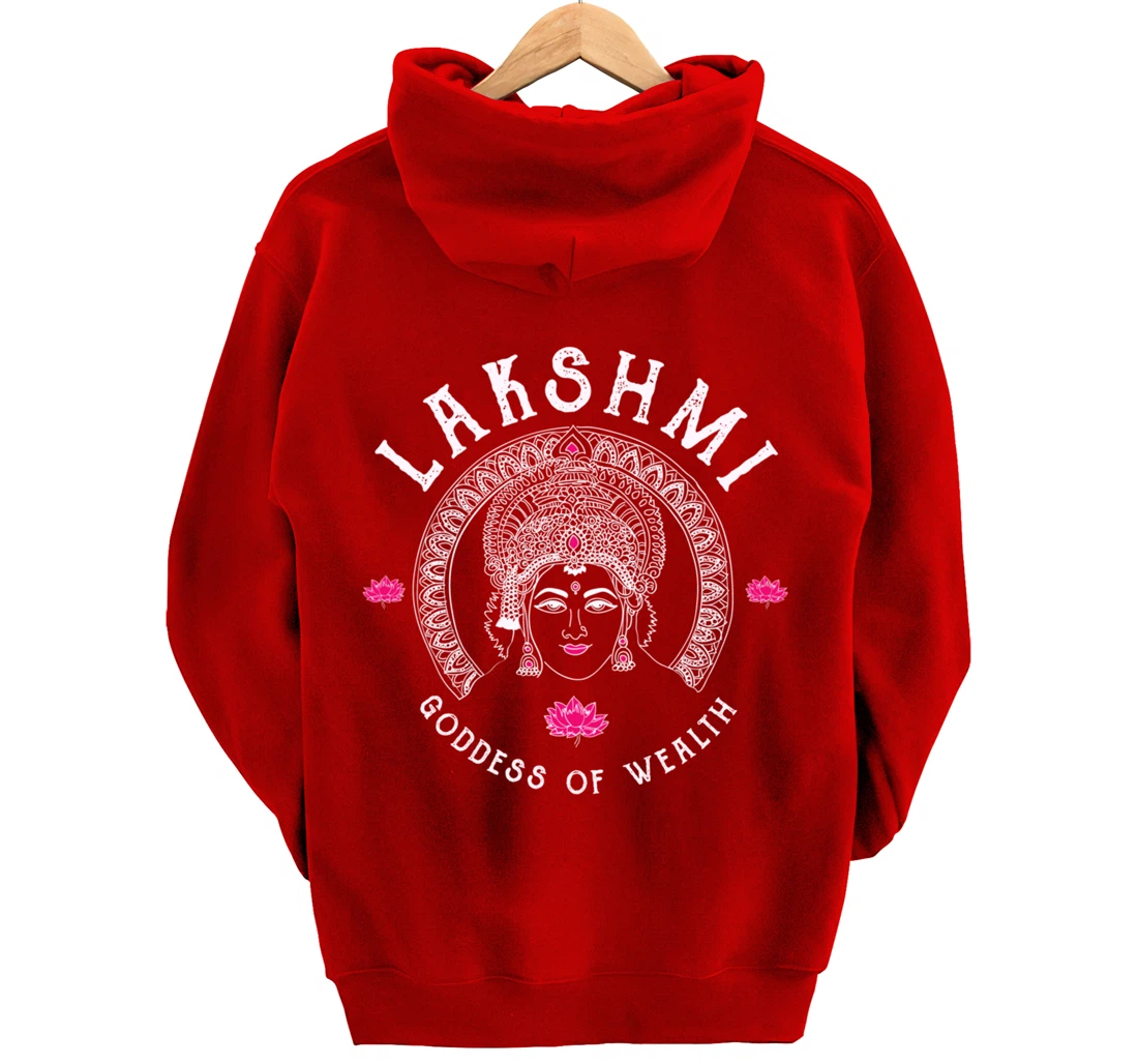 Lakshmi Goddess Wealth Hindu India Tantra Pullover Hoodie