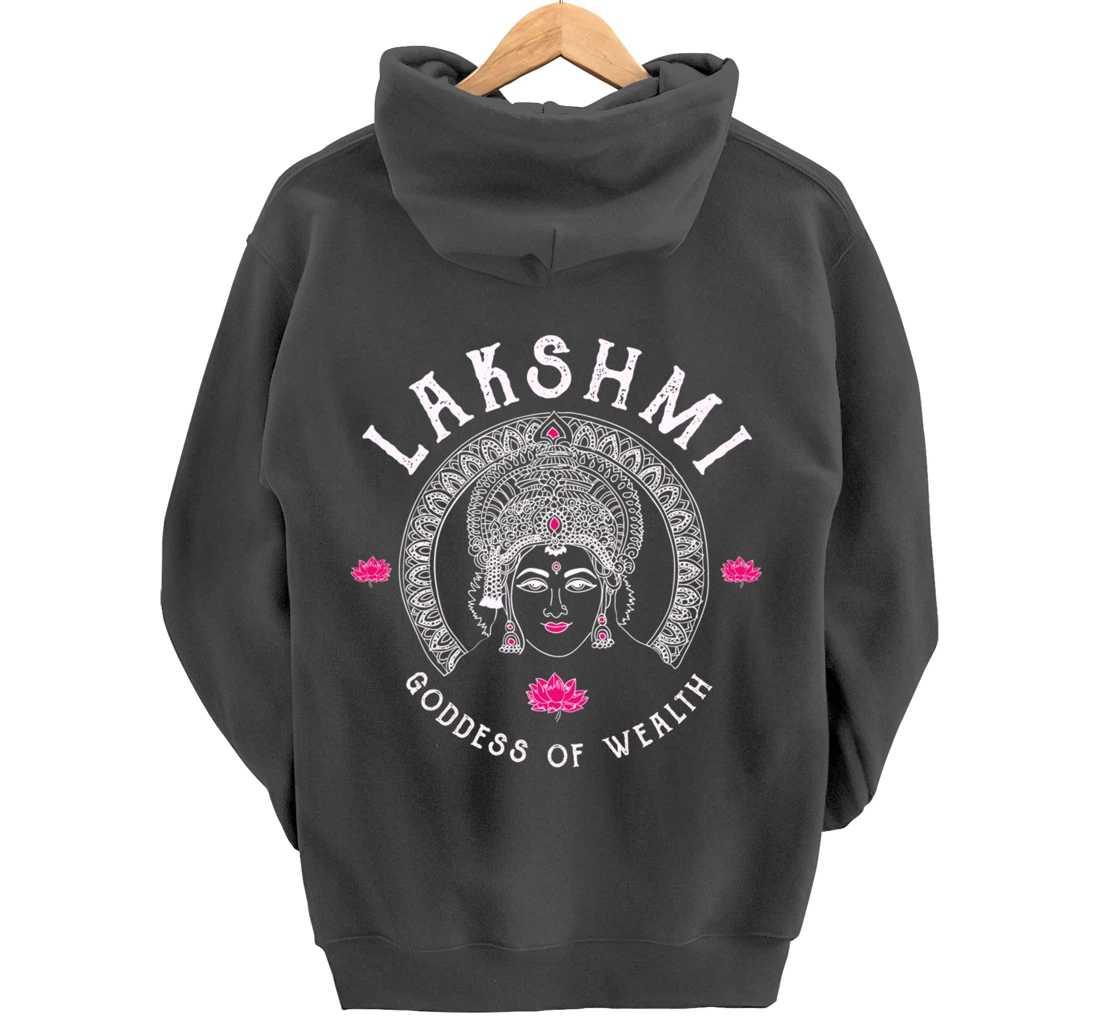 Lakshmi Goddess Wealth Hindu India Tantra Pullover Hoodie