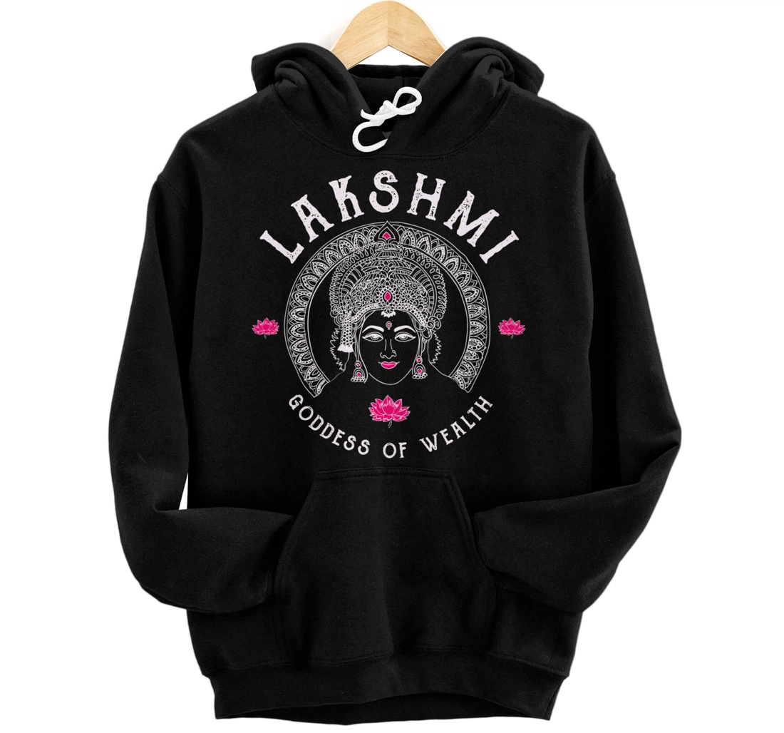 Lakshmi Goddess Wealth Hindu India Tantra Pullover Hoodie