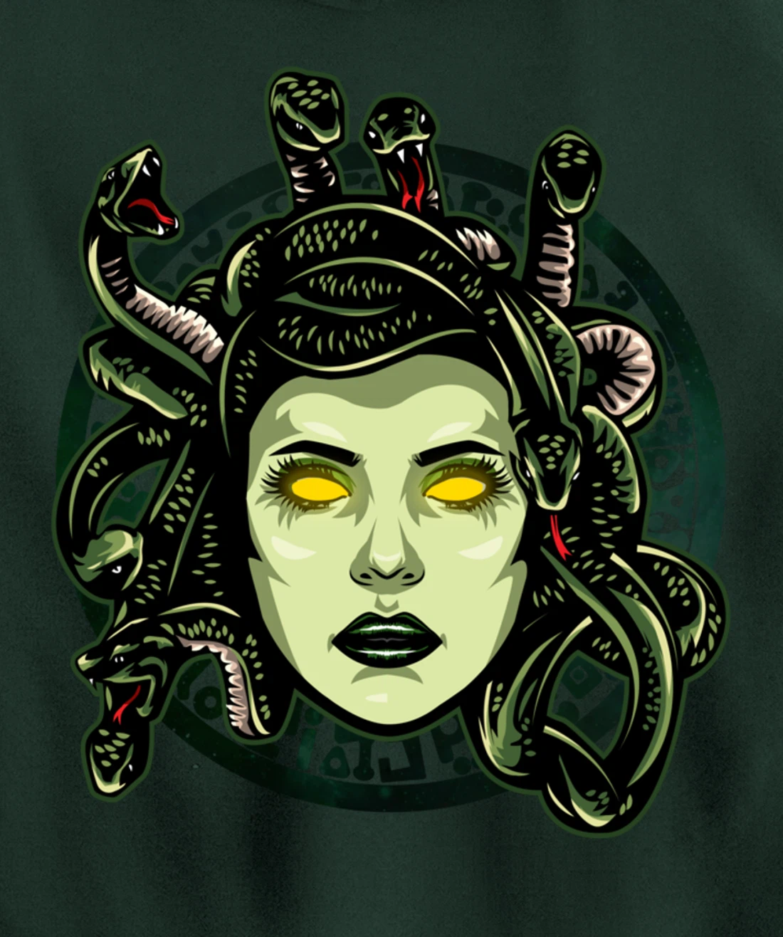 Medusa Ancient Greek Mythology Gift Gods and Monsters Pullover Hoodie