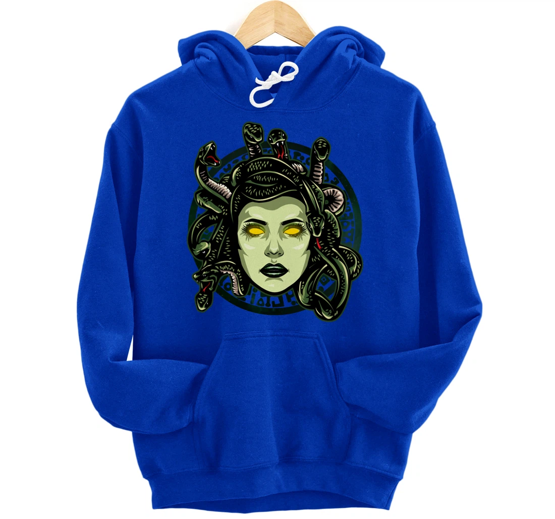 Medusa Ancient Greek Mythology Gift Gods and Monsters Pullover Hoodie