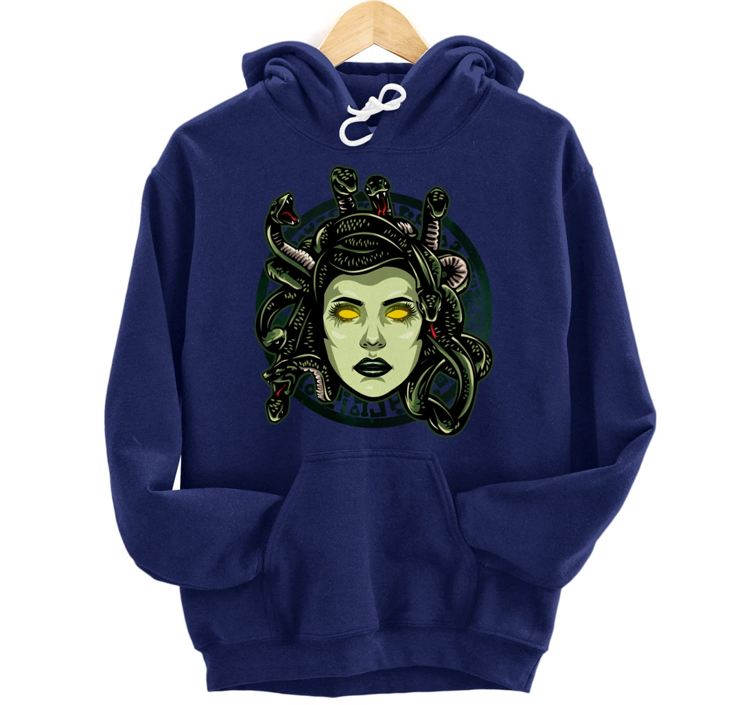 Medusa Ancient Greek Mythology Gift Gods and Monsters Pullover Hoodie