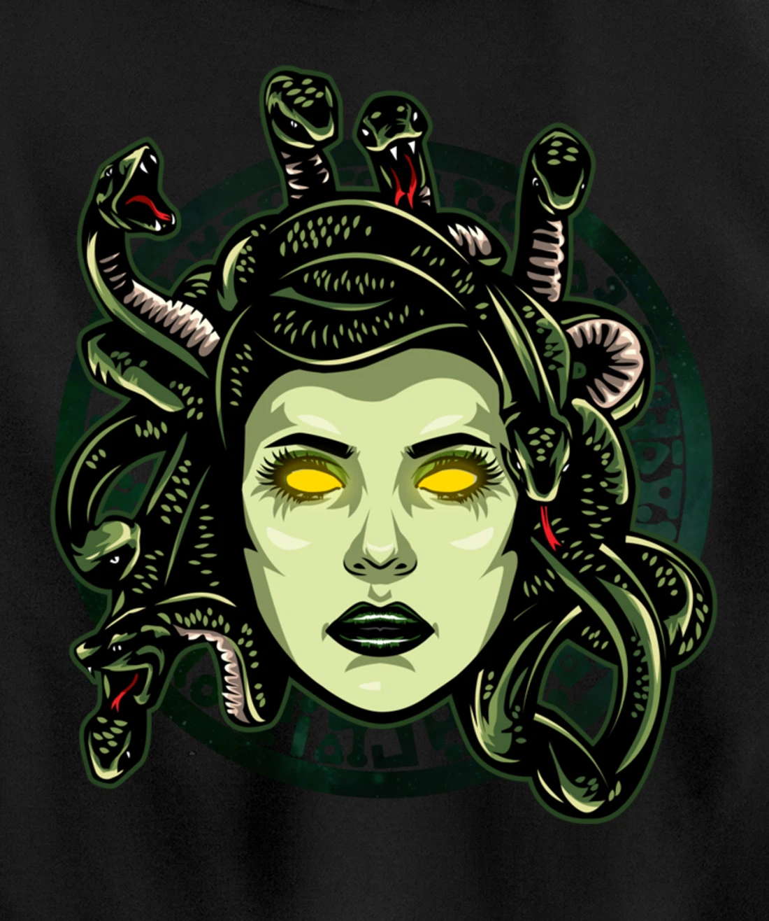 Medusa Ancient Greek Mythology Gift Gods and Monsters Pullover Hoodie