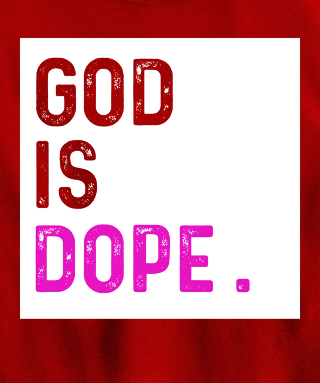 God is Dope PURPLE Funny Christian Faith Believe Gift Pullover Hoodie