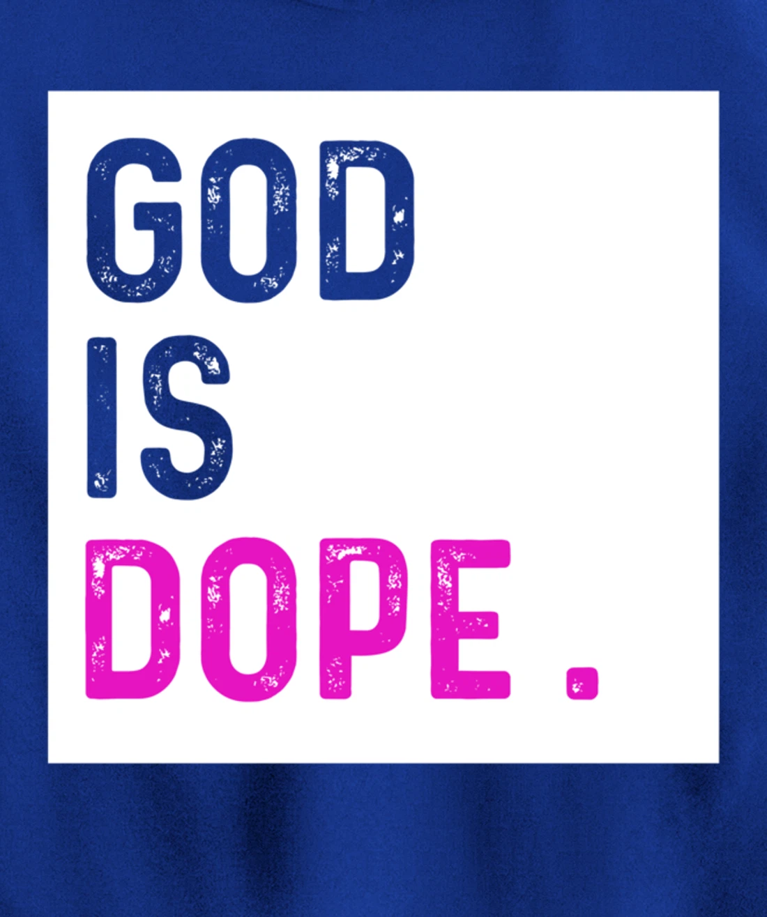 God is Dope PURPLE Funny Christian Faith Believe Gift Pullover Hoodie