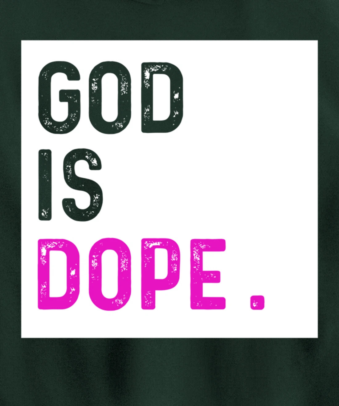 God is Dope PURPLE Funny Christian Faith Believe Gift Pullover Hoodie