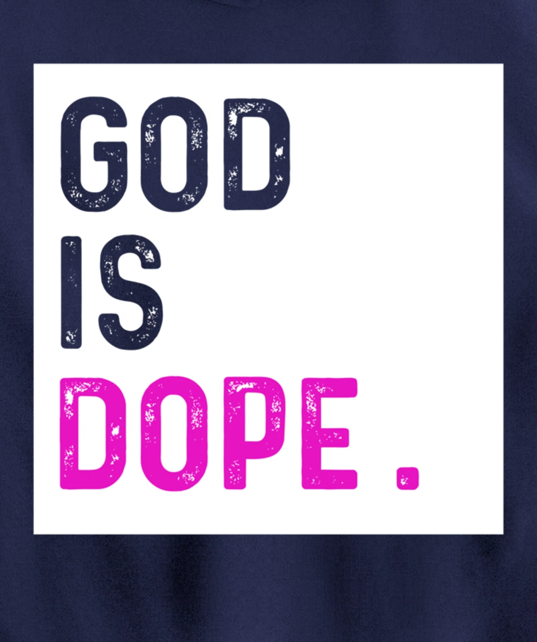 God is Dope PURPLE Funny Christian Faith Believe Gift Pullover Hoodie