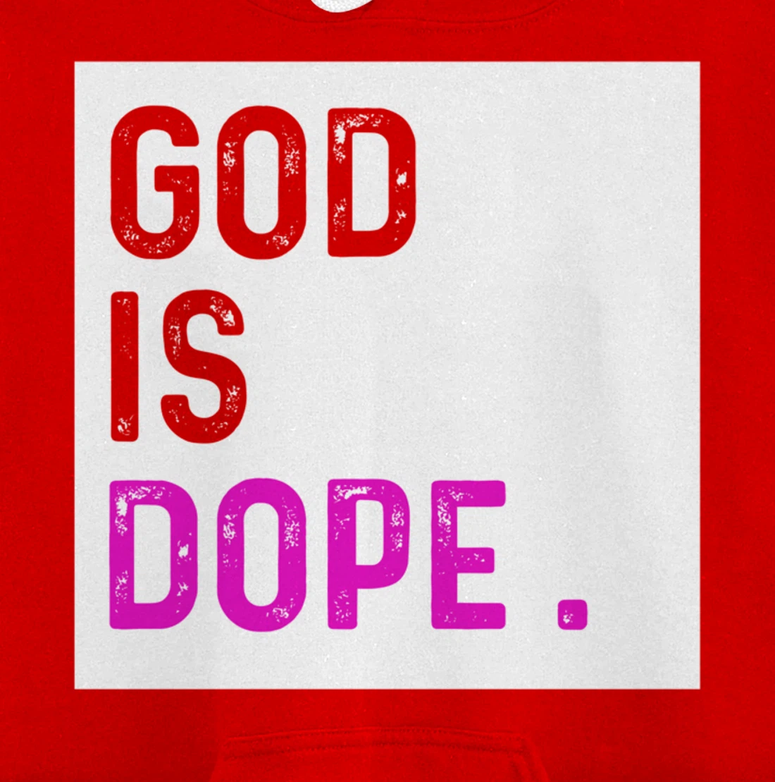 God is Dope PURPLE Funny Christian Faith Believe Gift Pullover Hoodie