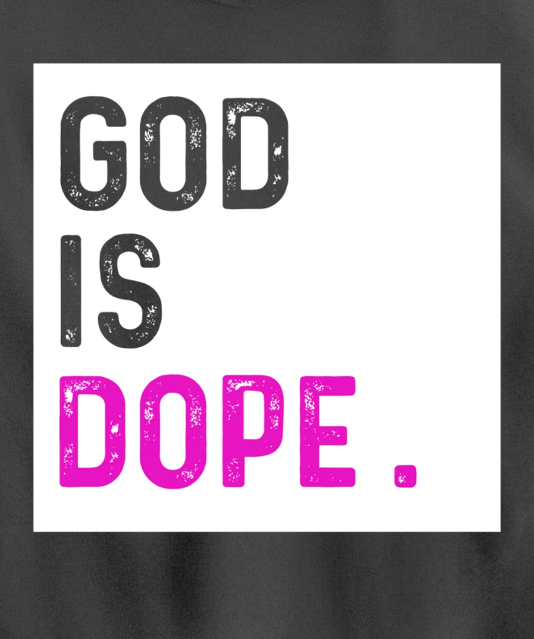 God is Dope PURPLE Funny Christian Faith Believe Gift Pullover Hoodie