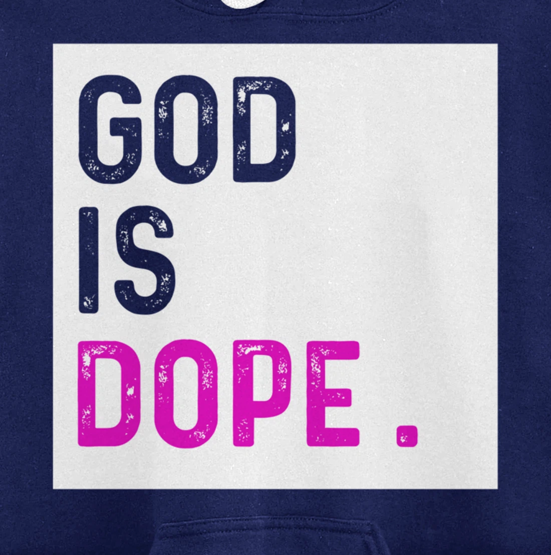 God is Dope PURPLE Funny Christian Faith Believe Gift Pullover Hoodie
