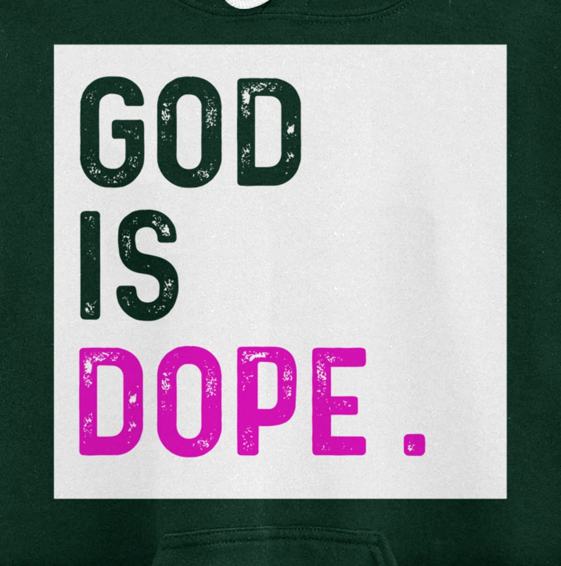 God is Dope PURPLE Funny Christian Faith Believe Gift Pullover Hoodie