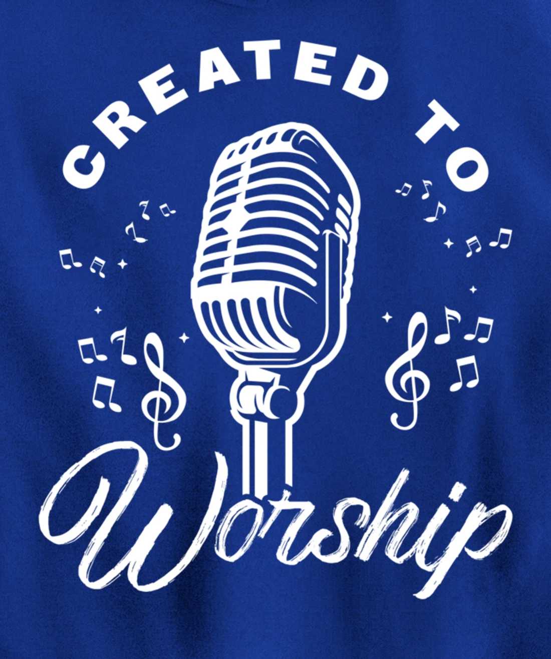 Created To Worship Gift Design For Christian God Fans Pullover Hoodie