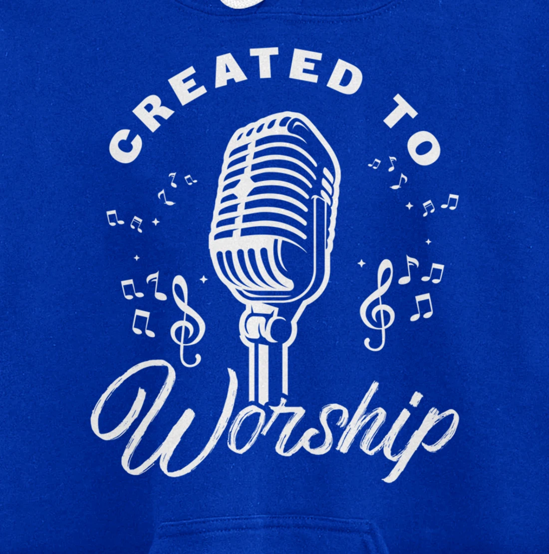 Created To Worship Gift Design For Christian God Fans Pullover Hoodie