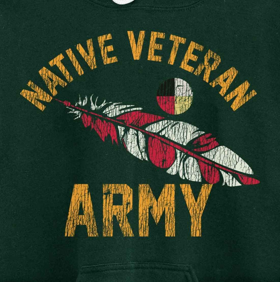 Native American Vietnam Veteran Pullover Hoodie