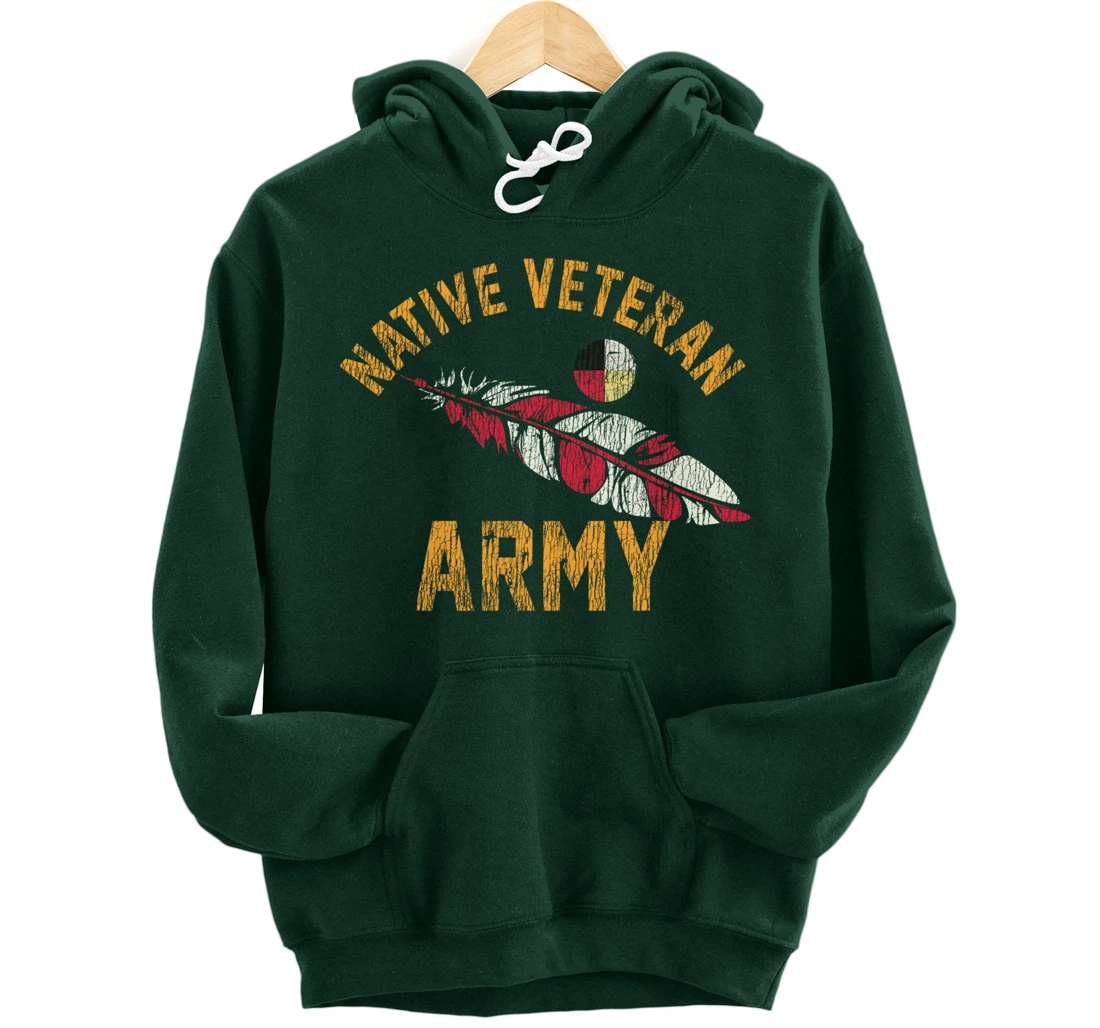 Native American Vietnam Veteran Pullover Hoodie