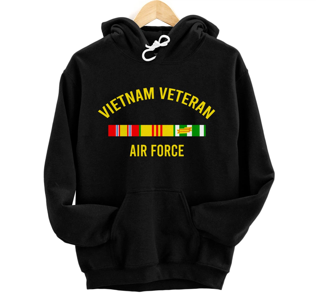 Vietnam Veteran Airforce Award Ribbon Bar Cool Soldier Gift Pullover Hoodie