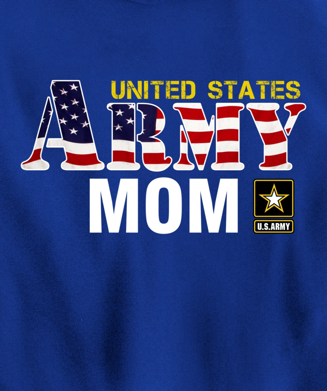 United States Army Mom With American Flag Gift Veteran Pullover Hoodie
