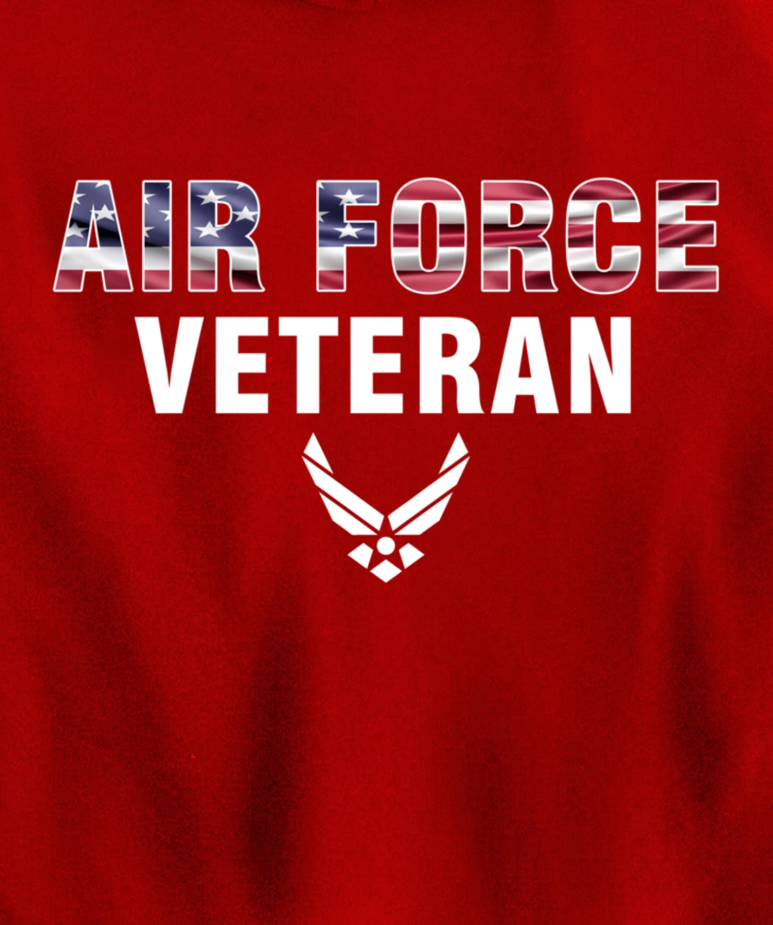 Air Force Veteran With American Flag For Veteran Day Gift Pullover Hoodie