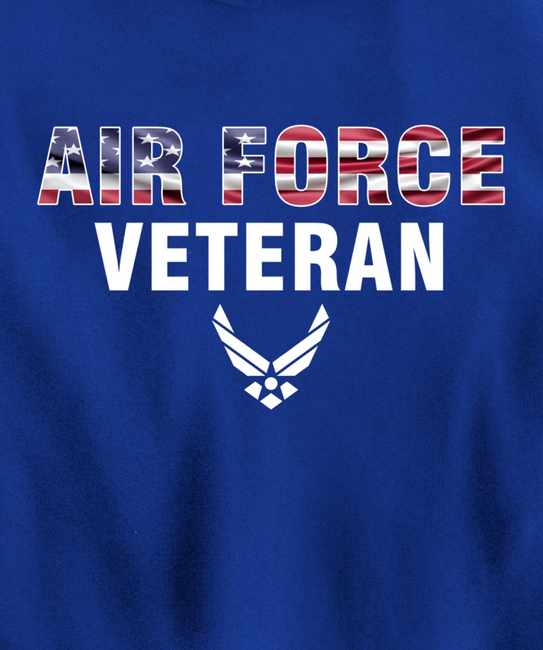 Air Force Veteran With American Flag For Veteran Day Gift Pullover Hoodie