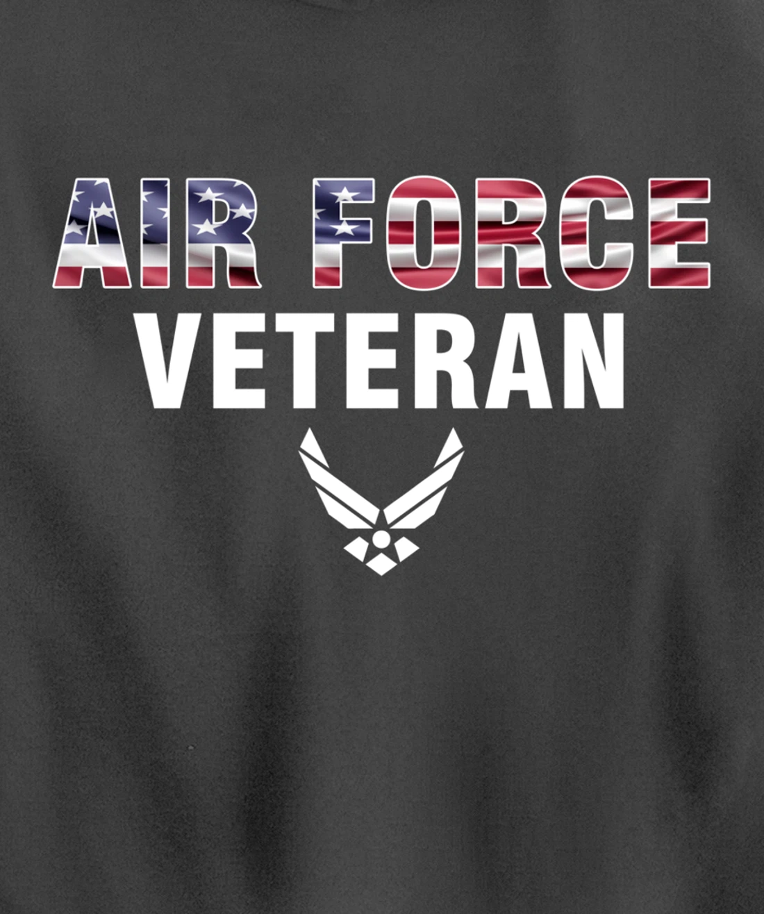 Air Force Veteran With American Flag For Veteran Day Gift Pullover Hoodie