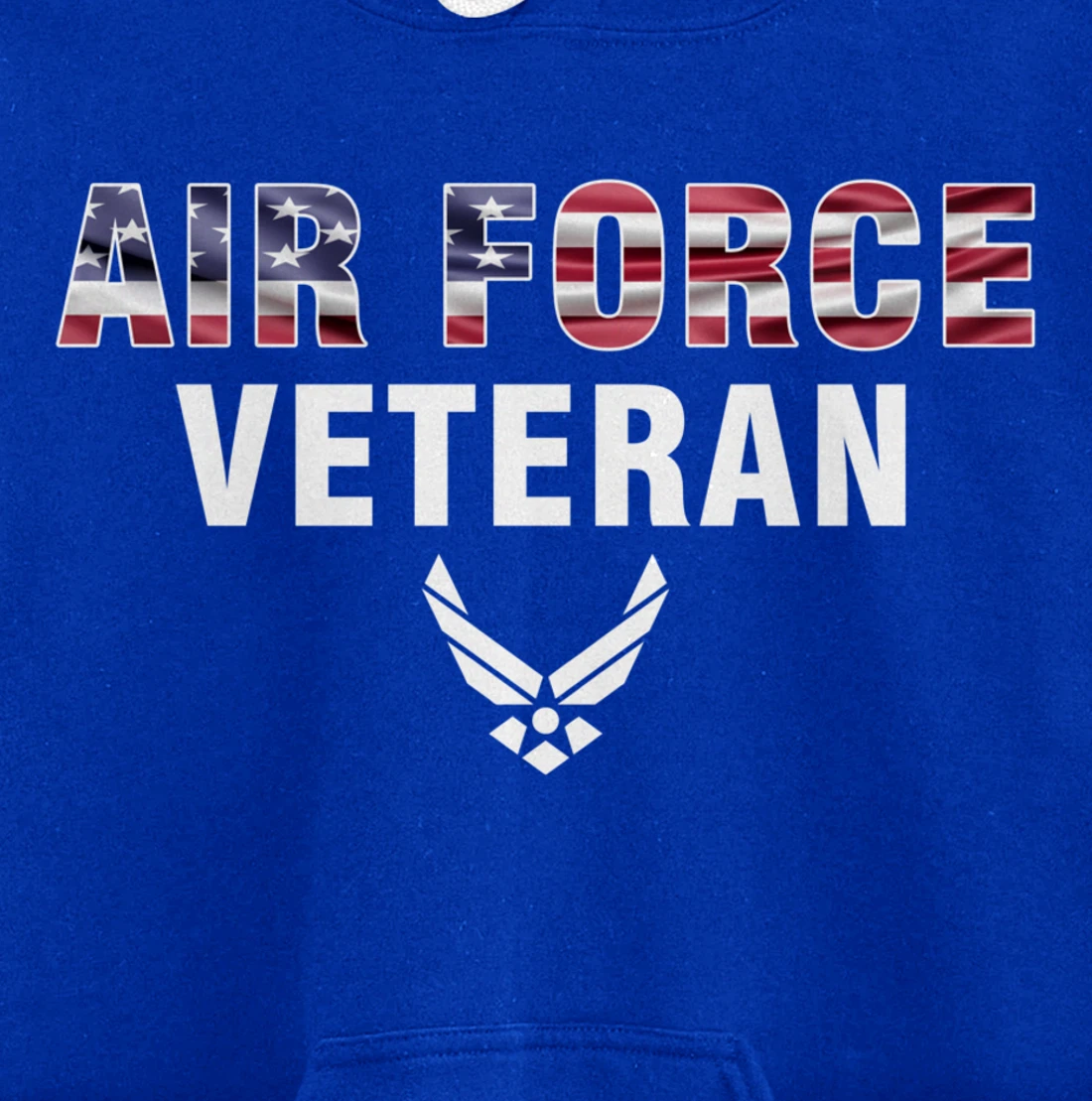 Air Force Veteran With American Flag For Veteran Day Gift Pullover Hoodie