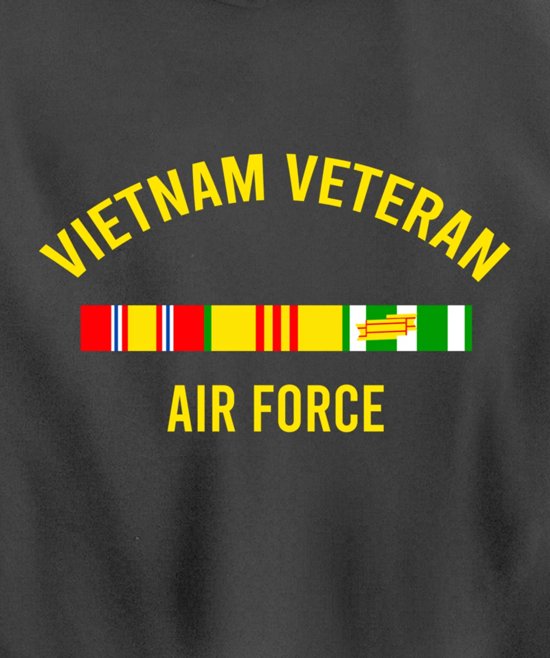 Vietnam Veteran Airforce Award Ribbon Bar Cool Soldier Gift Pullover Hoodie