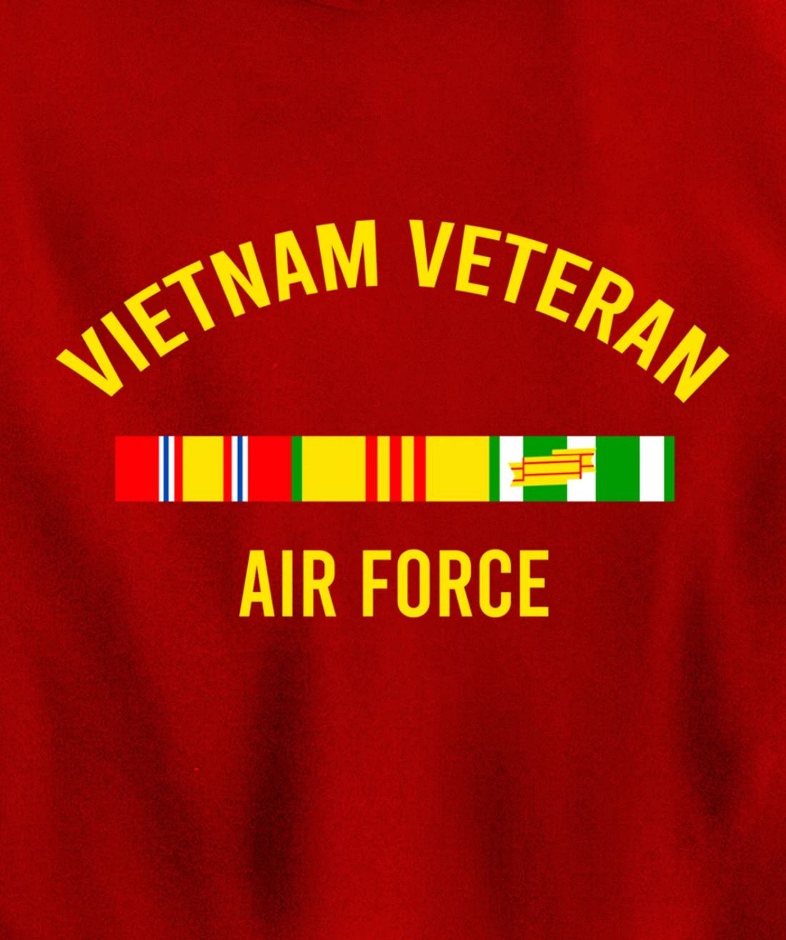 Vietnam Veteran Airforce Award Ribbon Bar Cool Soldier Gift Pullover Hoodie
