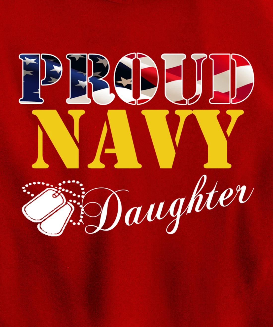 Vintage Proud Navy Daughter With American Flag Gift Veteran Pullover Hoodie
