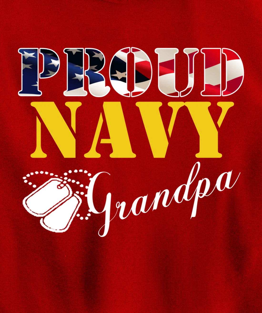 Vintage Proud Navy Grandpa With American Flag Gift Veteran Pullover Hoodie