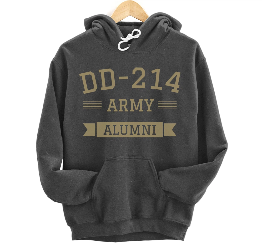 DD-214 US Army Alumni Military Veteran Retirement Gift Pullover Hoodie