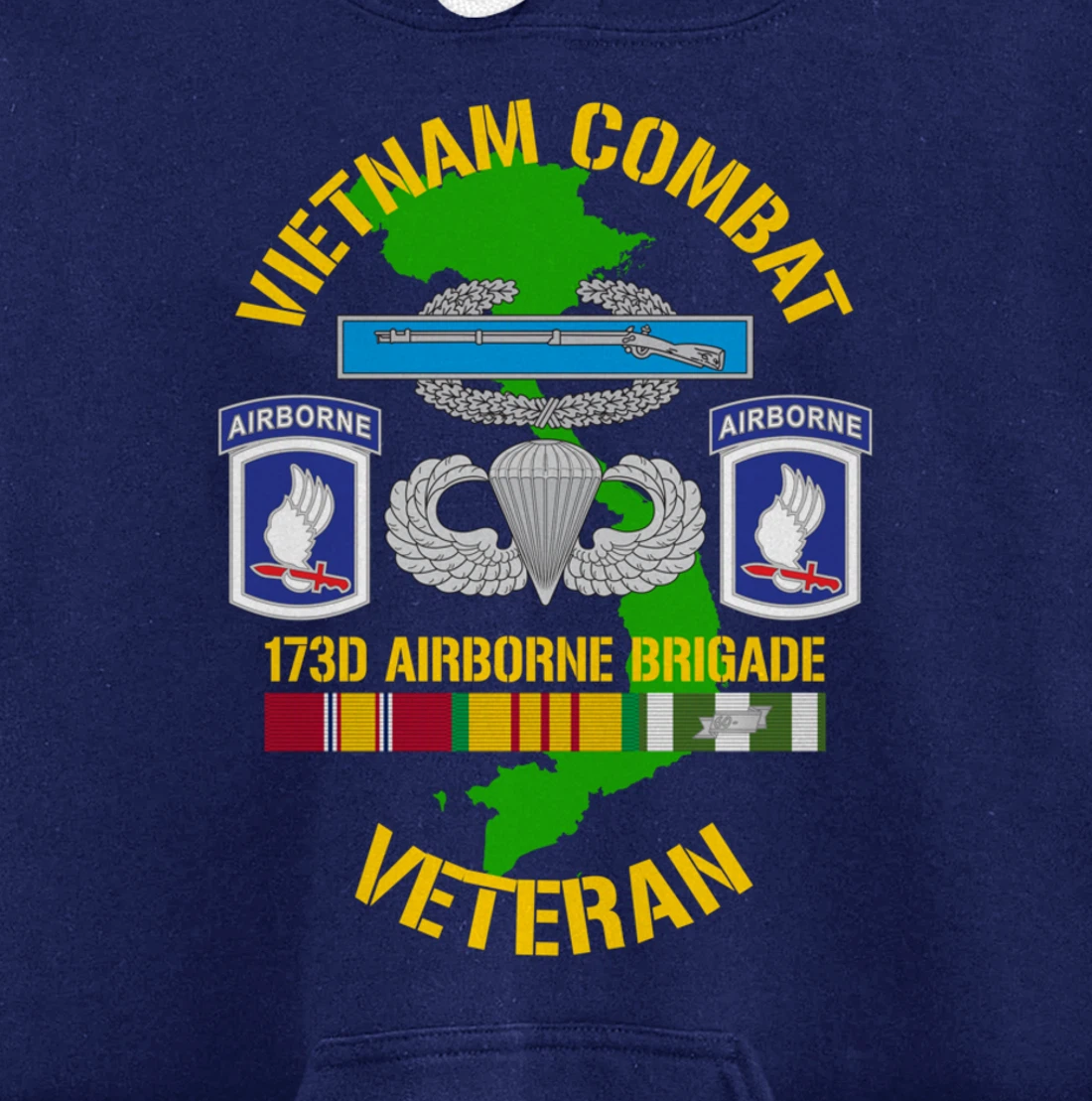 173rd Airborne Brigade - Vietnam Combat Veteran Pullover Hoodie