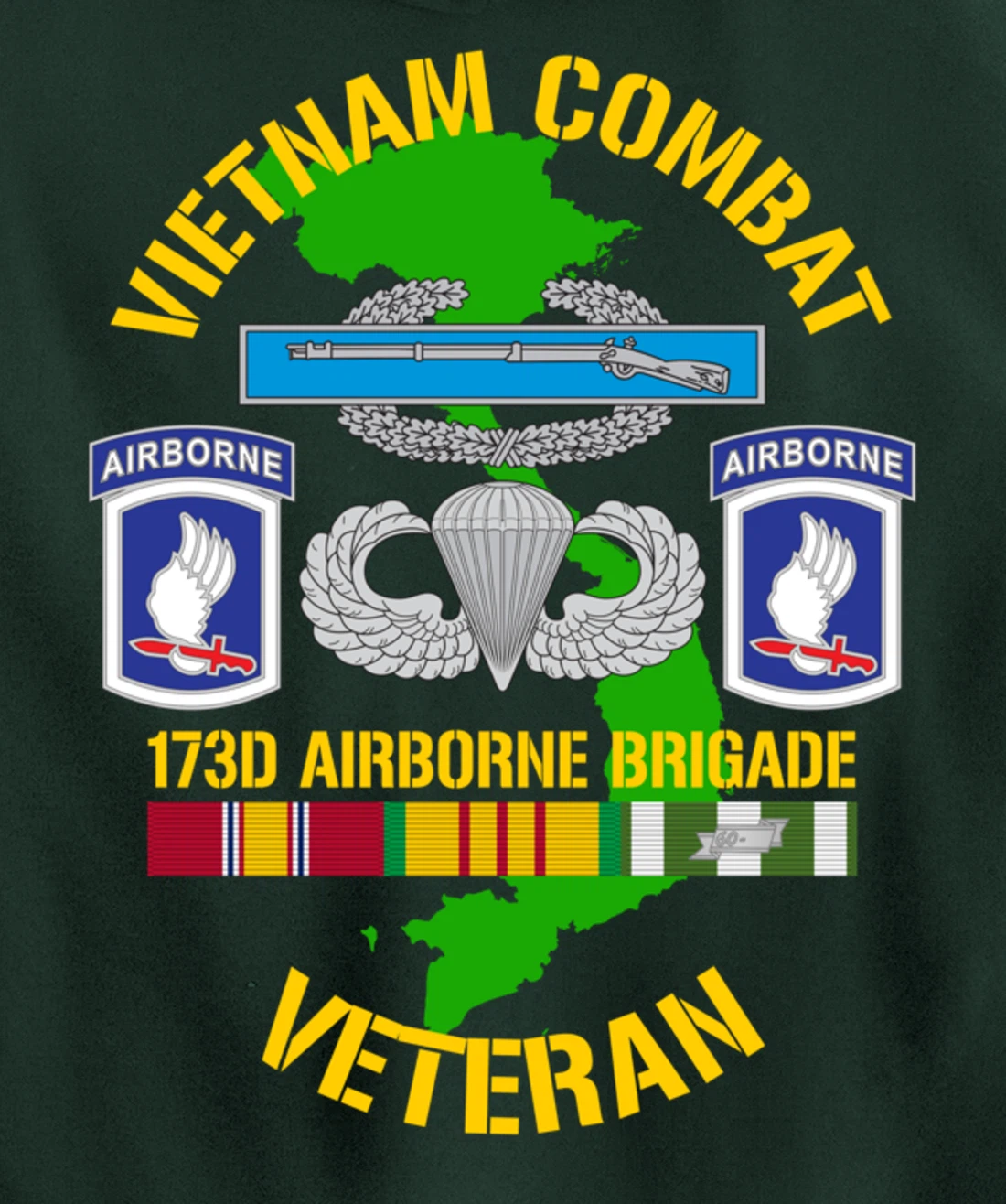 173rd Airborne Brigade - Vietnam Combat Veteran Pullover Hoodie
