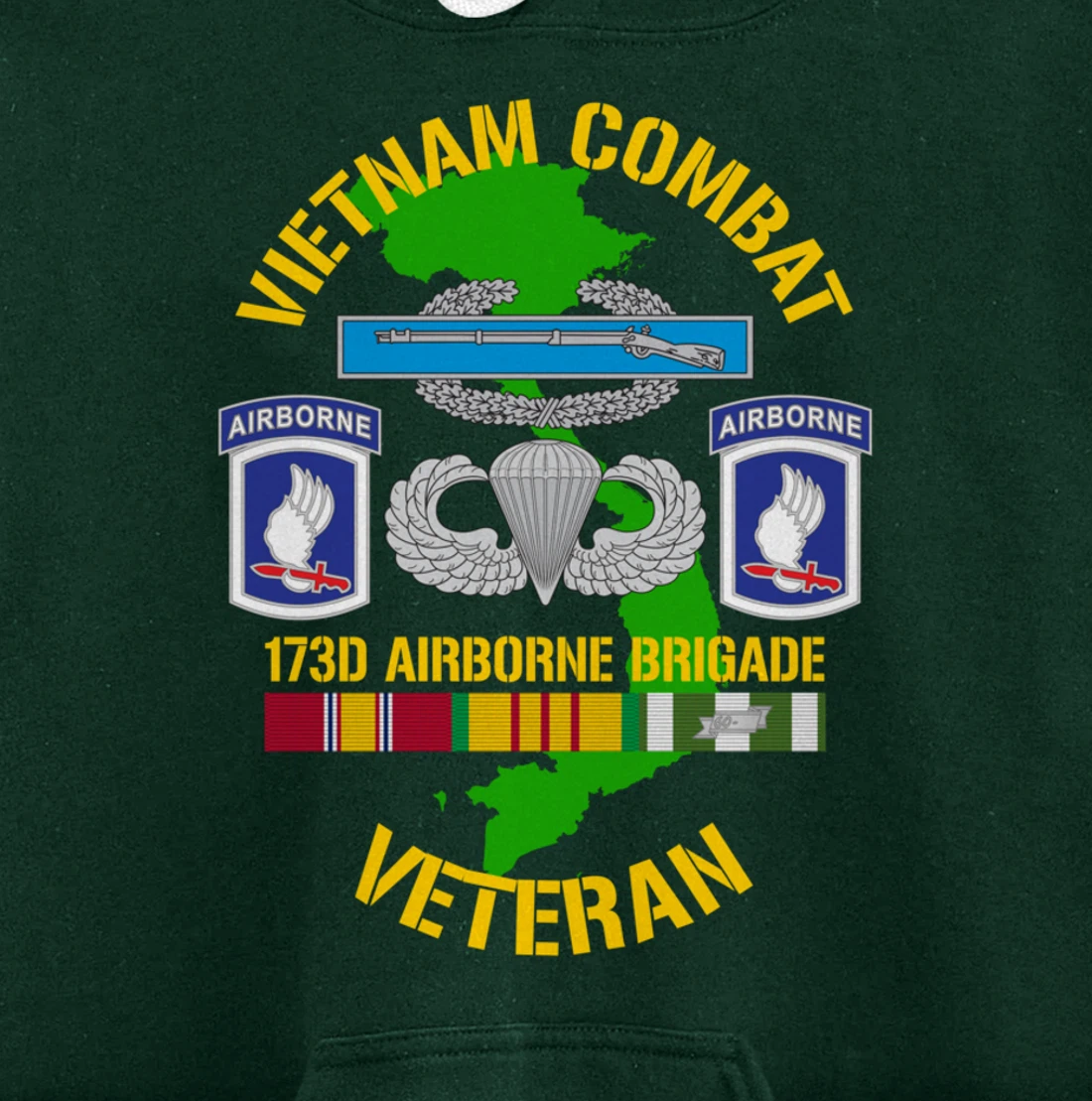 173rd Airborne Brigade - Vietnam Combat Veteran Pullover Hoodie