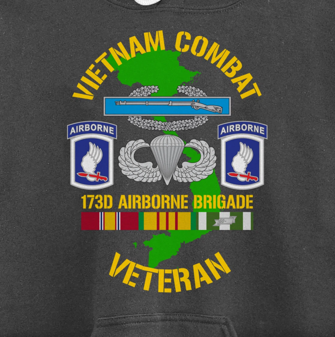 173rd Airborne Brigade - Vietnam Combat Veteran Pullover Hoodie