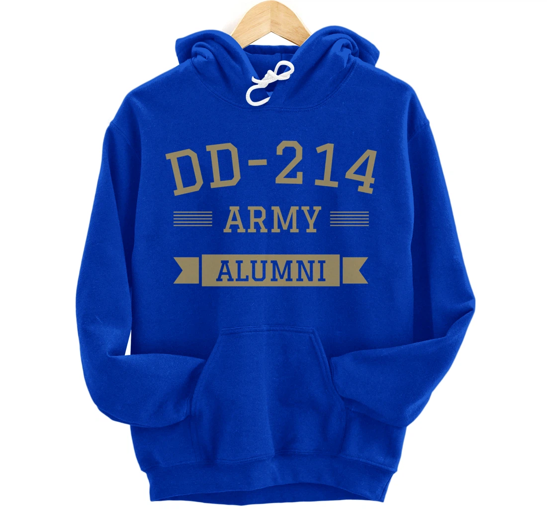 DD-214 US Army Alumni Military Veteran Retirement Gift Pullover Hoodie