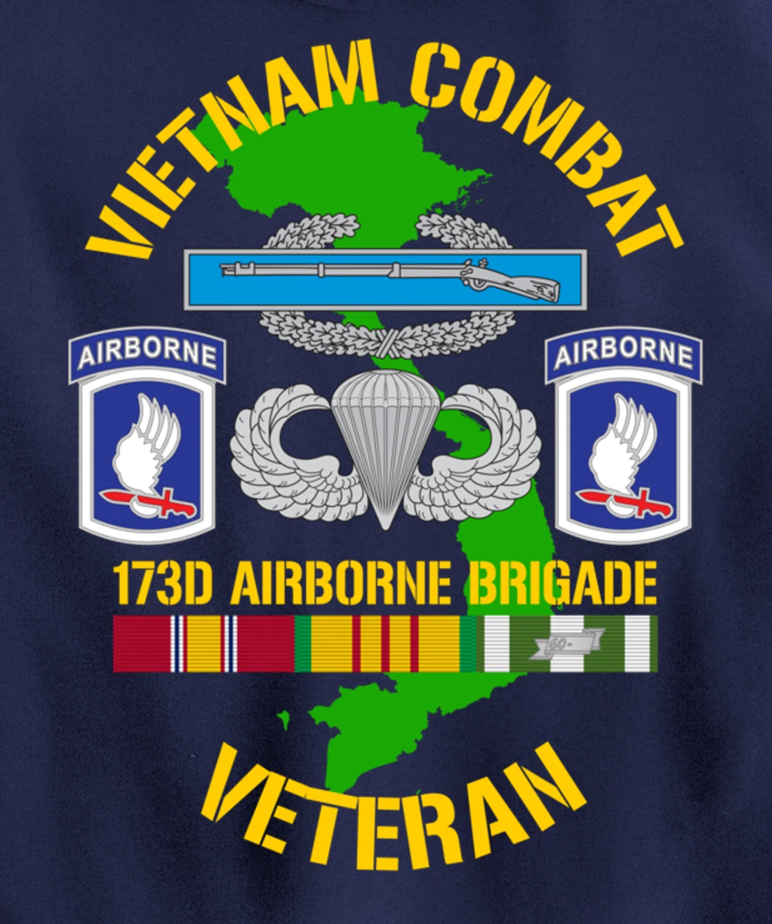 173rd Airborne Brigade - Vietnam Combat Veteran Pullover Hoodie