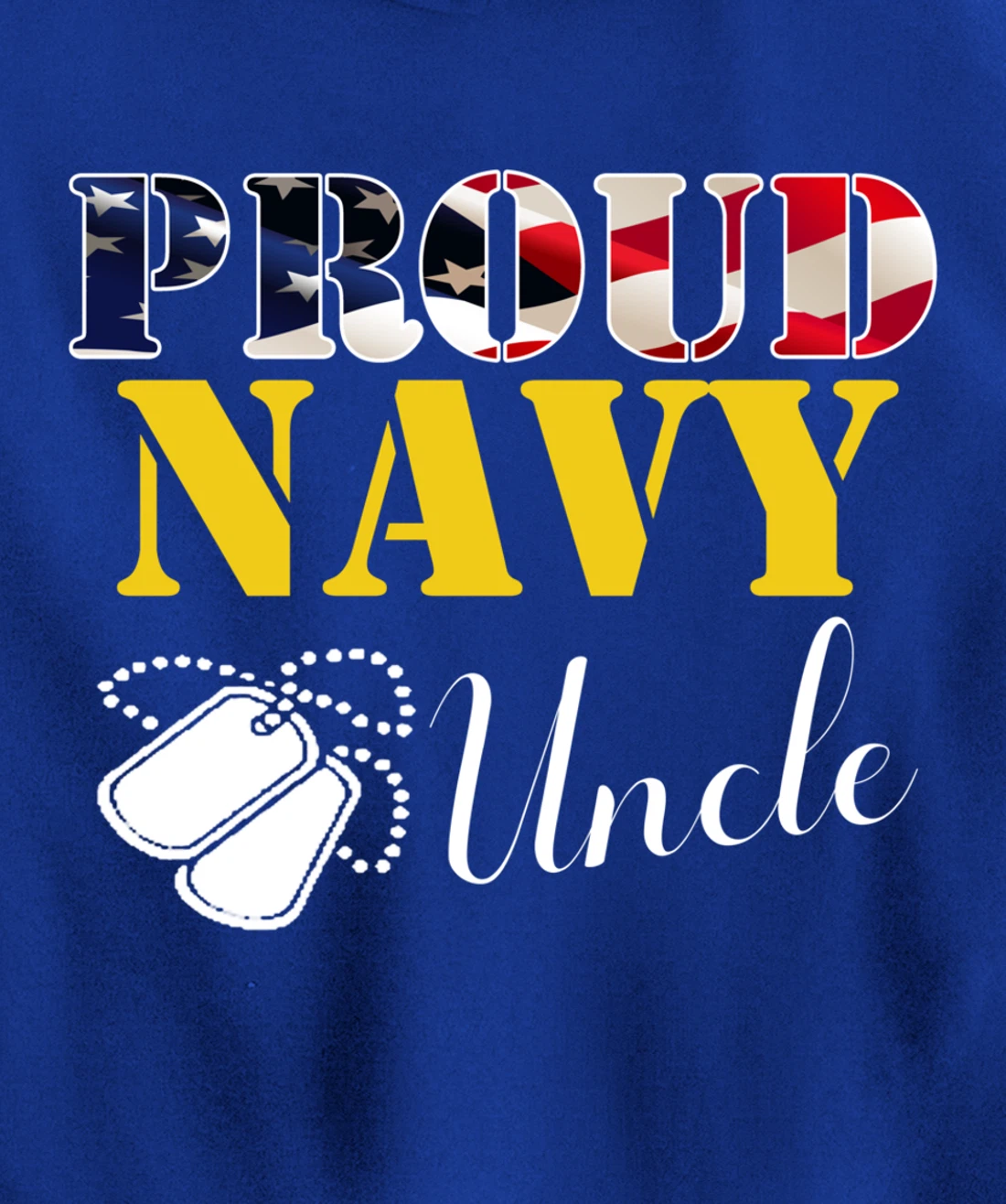 Vintage Proud Navy Uncle With American Flag Gift Veteran Pullover Hoodie
