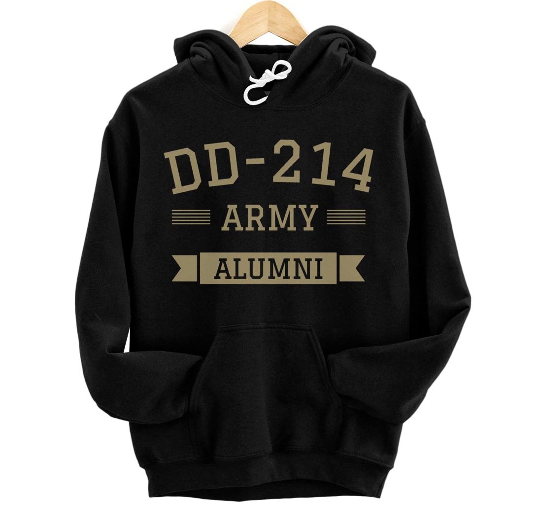 DD-214 US Army Alumni Military Veteran Retirement Gift Pullover Hoodie